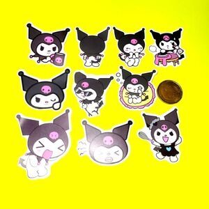 3/$20 brand new 10x waterproof Kuromi stickers